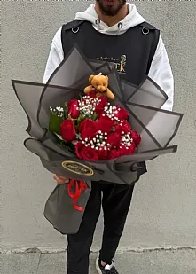 15 Gül Buket Ayıcık Hediye
